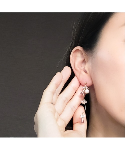 tone（トーン）の「【Tresor】wave　淡水パール　イヤリング(MA)（イヤリング・レディース・バイオレット/その他/その他3/その他2/その他4・FREE）」の8枚目の写真
