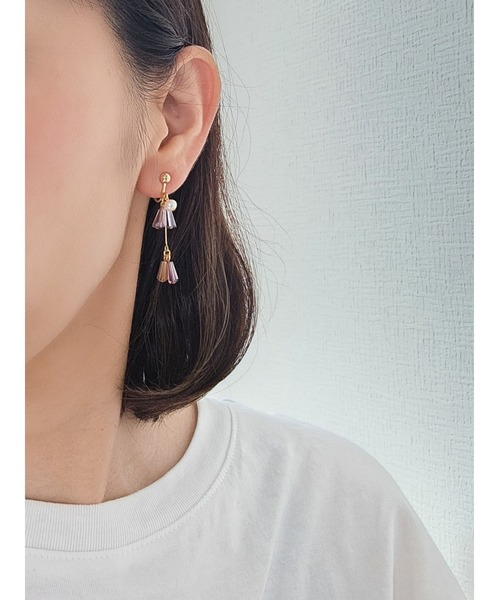 tone（トーン）の「【Tresor】wave　淡水パール　イヤリング(MA)（イヤリング・レディース・バイオレット/その他/その他3/その他2/その他4・FREE）」の15枚目の写真