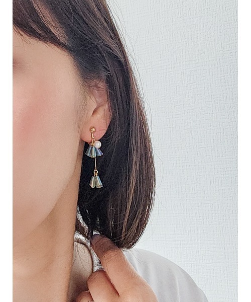 tone（トーン）の「【Tresor】wave　淡水パール　イヤリング(MA)（イヤリング・レディース・バイオレット/その他/その他3/その他2/その他4・FREE）」の10枚目の写真