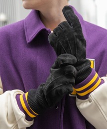 【タッチパネル対応】スウェードコンビグローブ