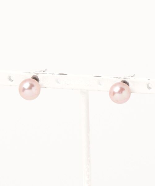 MUSES(ミューズ)の「★MUSES★オーバル淡水パールピアス(ピアス(両耳用)・レディース・ピンク/ホワイト/ラベンダー/ブラック・FREE)」の9枚目の写真