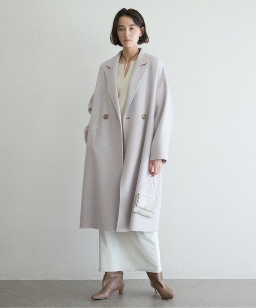GALLARDAGALANTE（ガリャルダガランテ）の「チェスターコート（チェスターコート・レディース・ライトグレー/キャメル・FREE）」の2枚目の写真