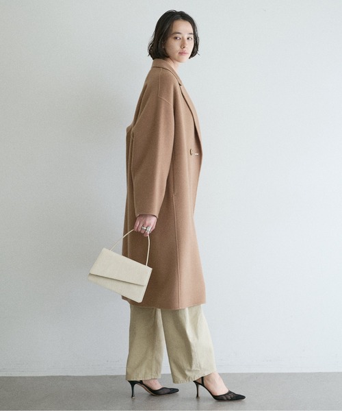GALLARDAGALANTE（ガリャルダガランテ）の「チェスターコート（チェスターコート・レディース・ライトグレー/キャメル・FREE）」の3枚目の写真