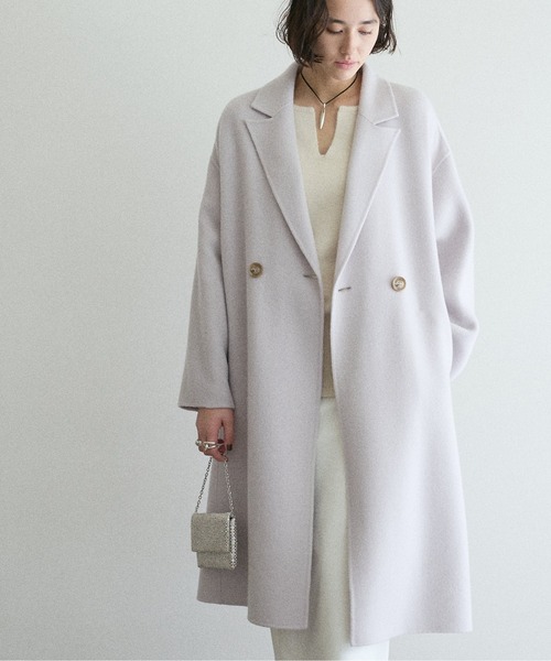 GALLARDAGALANTE（ガリャルダガランテ）の「チェスターコート（チェスターコート・レディース・ライトグレー/キャメル・FREE）」の6枚目の写真