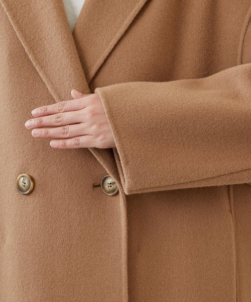 GALLARDAGALANTE（ガリャルダガランテ）の「チェスターコート（チェスターコート・レディース・ライトグレー/キャメル・FREE）」の7枚目の写真