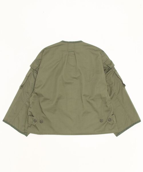 RehersalL(リハーズオール)の「rehersall/リハーズオール/B.D.Uフリルショルダージャケット(その他アウター・レディース・カーキ・F)」の2枚目の写真