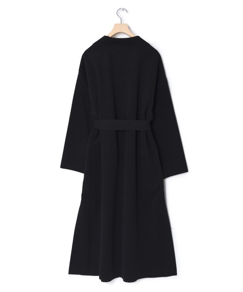 w closet（ダブルクローゼット）の「ベルト付ダブルフェイスロングコート（チェスターコート・レディース・グレイッシュベージュ/アイボリー/ブラウン・FREE）」の10枚目の写真