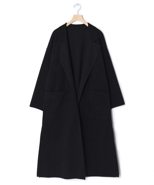 w closet（ダブルクローゼット）の「ベルト付ダブルフェイスロングコート（チェスターコート・レディース・グレイッシュベージュ/アイボリー/ブラウン・FREE）」の11枚目の写真