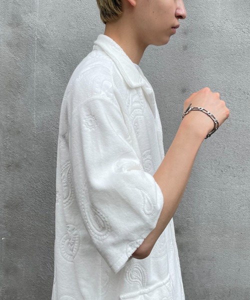 TOWNCRAFT(タウンクラフト)の「【TOWNCRAFT/タウンクラフト】paisley pile beach shirt(シャツ/ブラウス・メンズ・ブラック/ホワイト・MEDIUM/LARGE)」の13枚目の写真
