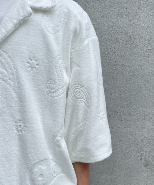 TOWNCRAFT(タウンクラフト)の「【TOWNCRAFT/タウンクラフト】paisley pile beach shirt(シャツ/ブラウス・メンズ・ブラック/ホワイト・MEDIUM/LARGE)」の10枚目の写真