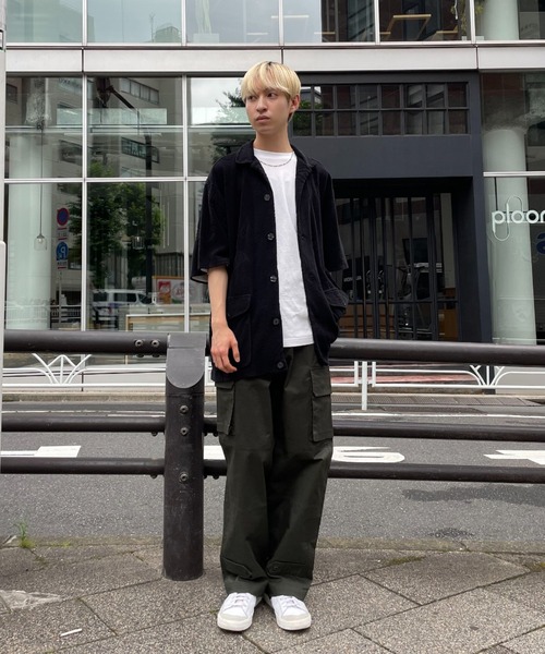 TOWNCRAFT(タウンクラフト)の「【TOWNCRAFT/タウンクラフト】paisley pile beach shirt(シャツ/ブラウス・メンズ・ブラック/ホワイト・MEDIUM/LARGE)」の18枚目の写真