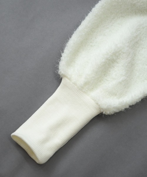 flower（フラワー）の「フラッフィーバルーントップス（Tシャツ/カットソー・レディース・ホワイト/ブルー・FREE）」の9枚目の写真