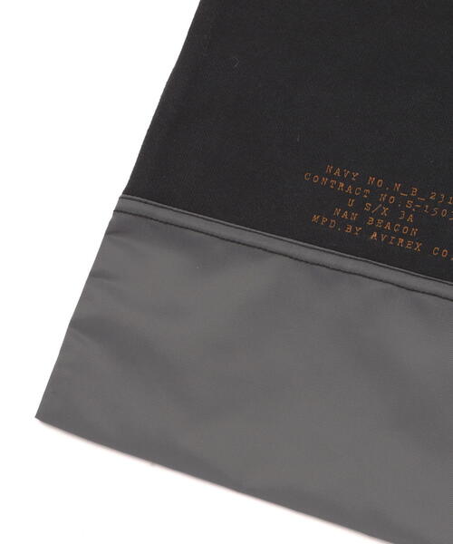 AVIREX（アヴィレックス）の「《WEB&DEPOT限定》SWEAT DRAWSTRING BAG/ スウェットドローストリング巾着バッグ（ショルダーバッグ・レディース・グレー/ブラック・FREE）」の20枚目の写真