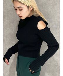 EMODA（エモダ）の「ショルダーオープンニット（ニット/セーター）」