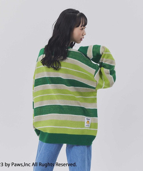 Right-on(ライトオン)の「GARFIELDニット(ニット/セーター・レディース・グリーン/ブラウン・M/L)」の5枚目の写真