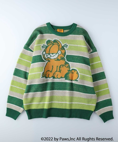Right-on(ライトオン)の「GARFIELDニット(ニット/セーター・レディース・グリーン/ブラウン・M/L)」の8枚目の写真