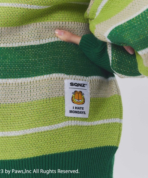 Right-on(ライトオン)の「GARFIELDニット(ニット/セーター・レディース・グリーン/ブラウン・M/L)」の10枚目の写真