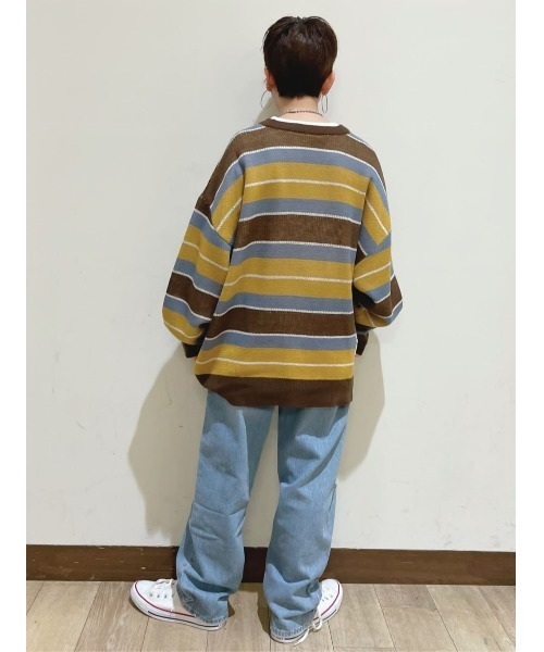 Right-on(ライトオン)の「GARFIELDニット(ニット/セーター・レディース・グリーン/ブラウン・M/L)」の20枚目の写真