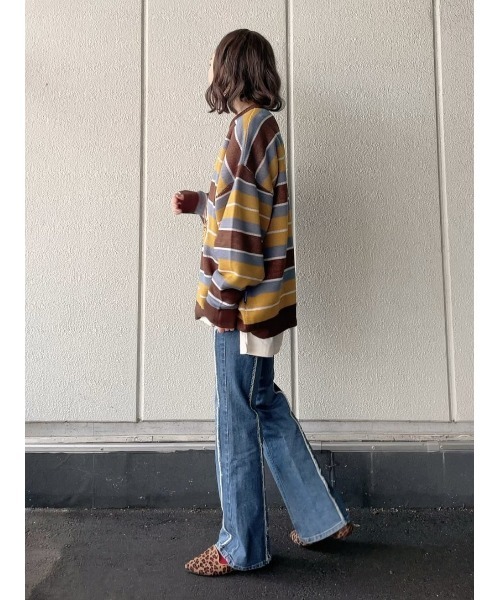 Right-on(ライトオン)の「GARFIELDニット(ニット/セーター・レディース・グリーン/ブラウン・M/L)」の18枚目の写真