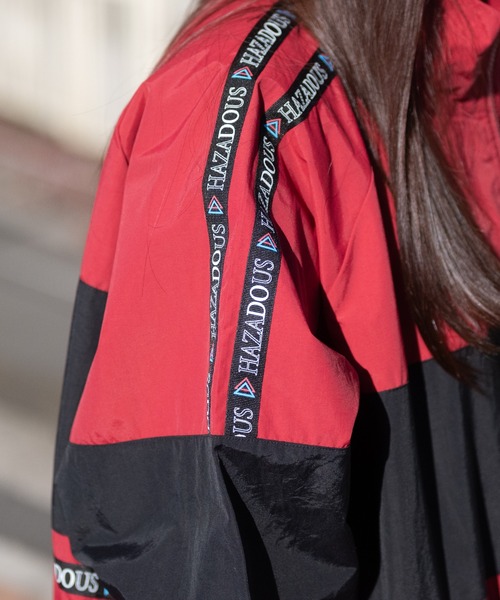 JOHN'S CLOSET(ジョンズクローゼット)の「【13】ナイロン オーバーサイズ スタンドジャケット(ナイロンジャケット・メンズ・レッド/オフホワイト/ブラック・MEDIUM/LARGE)」の19枚目の写真