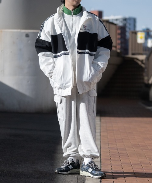 JOHN'S CLOSET(ジョンズクローゼット)の「【13】ナイロン オーバーサイズ スタンドジャケット(ナイロンジャケット・メンズ・レッド/オフホワイト/ブラック・MEDIUM/LARGE)」の11枚目の写真