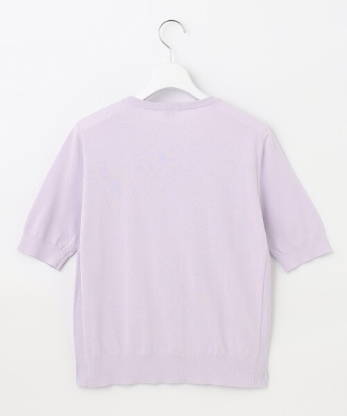 J.PRESS(ジェイプレス)の「【洗える】 BASIC HI-COTTON クルーネック ニット(ニット/セーター・レディース・ライトグリーン系/ネイビー系/ライトグレー系/ふじ色系/ピンク系・T13/T15)」の11枚目の写真