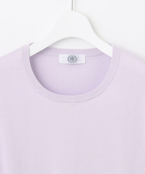 J.PRESS(ジェイプレス)の「【洗える】 BASIC HI-COTTON クルーネック ニット(ニット/セーター・レディース・ライトグリーン系/ネイビー系/ライトグレー系/ふじ色系/ピンク系・T13/T15)」の10枚目の写真
