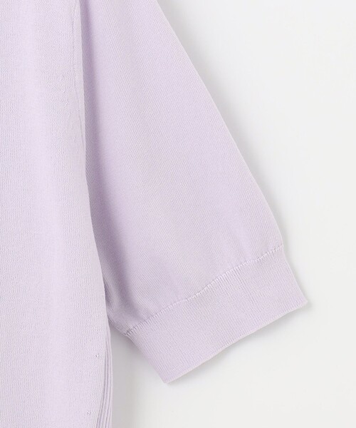 J.PRESS(ジェイプレス)の「【洗える】 BASIC HI-COTTON クルーネック ニット(ニット/セーター・レディース・ライトグリーン系/ネイビー系/ライトグレー系/ふじ色系/ピンク系・T13/T15)」の9枚目の写真