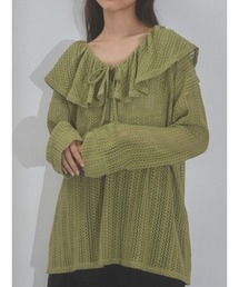 メッシュニットソーリラクシーチュニック