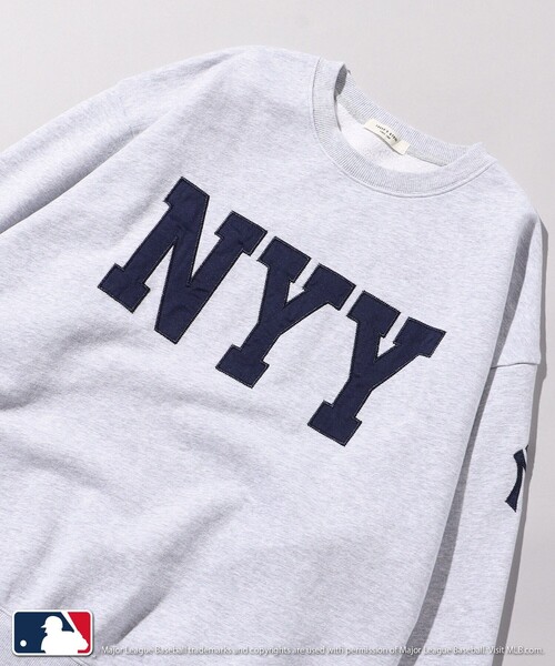 FREAK'S STORE（フリークスストア）の「MLB × FREAK'S STORE/エムエルビー MLB サテンロゴスウェット（スウェット・レディース・オフホワイト/ナチュラル/グレー/ネイビー・ﾌﾘ-）」の19枚目の写真