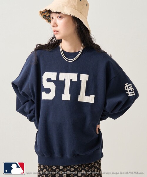 FREAK'S STORE（フリークスストア）の「MLB × FREAK'S STORE/エムエルビー MLB サテンロゴスウェット（スウェット・レディース・オフホワイト/ナチュラル/グレー/ネイビー・ﾌﾘ-）」の7枚目の写真