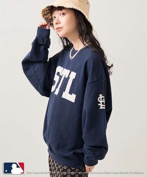 FREAK'S STORE（フリークスストア）の「MLB × FREAK'S STORE/エムエルビー MLB サテンロゴスウェット（スウェット・レディース・オフホワイト/ナチュラル/グレー/ネイビー・ﾌﾘ-）」の16枚目の写真