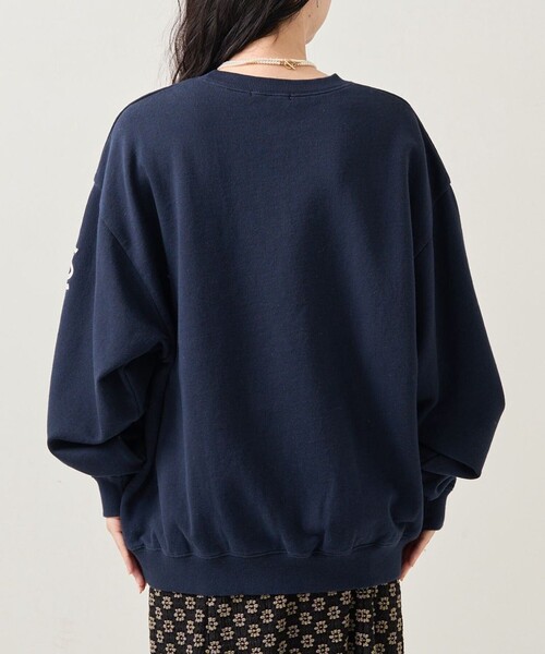 FREAK'S STORE（フリークスストア）の「MLB × FREAK'S STORE/エムエルビー MLB サテンロゴスウェット（スウェット・レディース・オフホワイト/ナチュラル/グレー/ネイビー・ﾌﾘ-）」の8枚目の写真