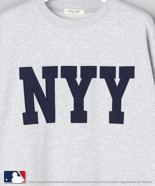 FREAK'S STORE（フリークスストア）の「MLB × FREAK'S STORE/エムエルビー MLB サテンロゴスウェット（スウェット・レディース・オフホワイト/ナチュラル/グレー/ネイビー・ﾌﾘ-）」の9枚目の写真