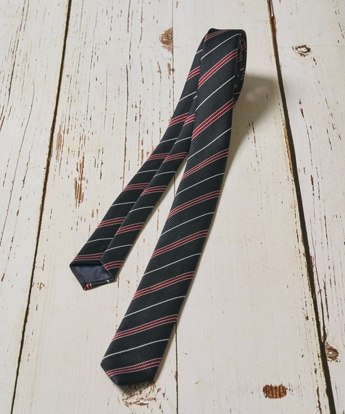 ADPOSION（アドポーション）の「レジメンナロータイ / ビッグドット柄ナロータイ（ネクタイ・メンズ・ブラック系4/ブラック系3/ブラック系2/シルバー系1/ネイビー系1/ブラック系1/ワイン系1・FREE）」の12枚目の写真