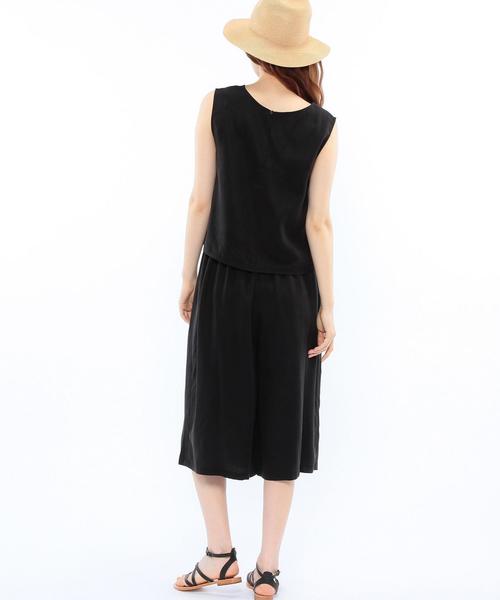 Another Edition（アナザーエディション）の「ノースリーブプルオーバー×サロペット2/AEBC NSL PO×SLPT Ⅱ（サロペット/オーバーオール・レディース・ブラック/オリーブ・フリー）」の16枚目の写真