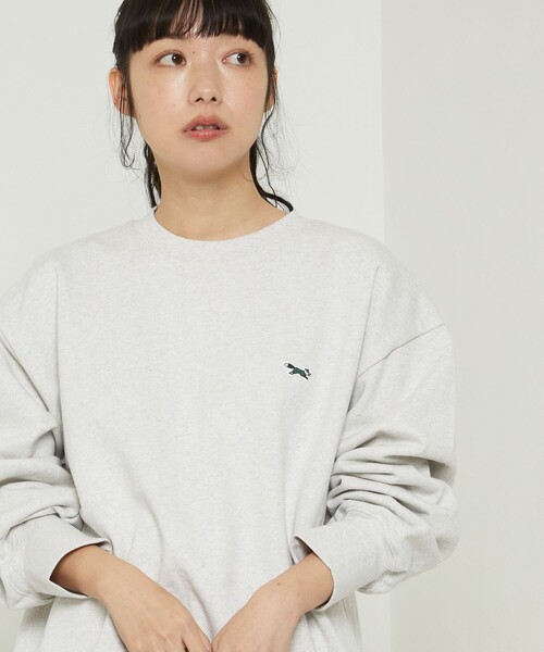 FREAK'S STORE(フリークスストア)の「TOWN CRAFT × FREAK'S STORE/タウンクラフト 別注 ベーシックスウェットクルーネック(スウェット・レディース・ライトグレー/ブラック/ネイビー/レッド/オフホワイト/イエロー・フリ-)」の11枚目の写真