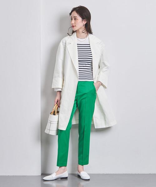 UNITED ARROWS（ユナイテッドアローズ）の「C/LI/P グログラン コート（その他アウター・レディース・オフホワイト/ブラック・36/38）」の11枚目の写真