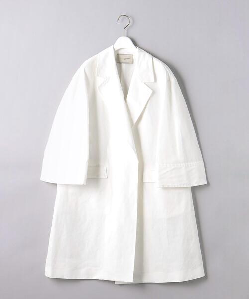 UNITED ARROWS（ユナイテッドアローズ）の「C/LI/P グログラン コート（その他アウター・レディース・オフホワイト/ブラック・36/38）」の22枚目の写真