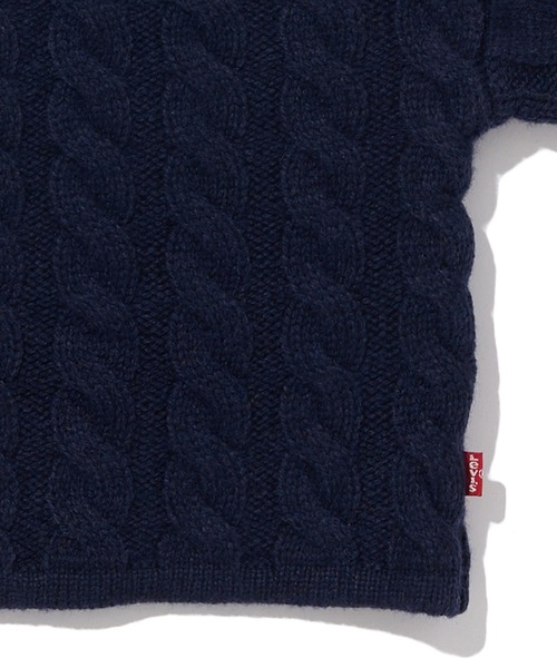 Levi's（リーバイス）の「Levi's/リーバイス クロップド セーター ネイビー NIGHTWATCH BLUE（ニット/セーター・レディース・ブルー・S/M/XS）」の11枚目の写真