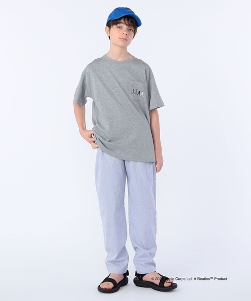 The Beatles(ザビートルズ)の「SHIPS KIDS: 145~160cm /〈家族おそろい〉【THE BEATLES】TEE(Tシャツ/カットソー・キッズ・クリーム/オフホワイト/グレー/ライトブルー/ネイビー・S/145/M/160)」の10枚目の写真