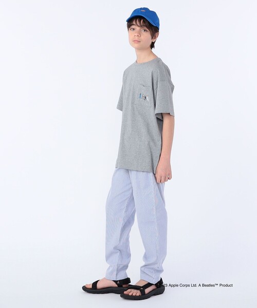 The Beatles(ザビートルズ)の「SHIPS KIDS: 145~160cm /〈家族おそろい〉【THE BEATLES】TEE(Tシャツ/カットソー・キッズ・クリーム/オフホワイト/グレー/ライトブルー/ネイビー・S/145/M/160)」の9枚目の写真