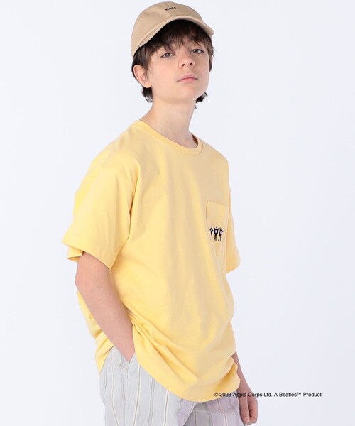 The Beatles(ザビートルズ)の「SHIPS KIDS: 145~160cm /〈家族おそろい〉【THE BEATLES】TEE(Tシャツ/カットソー・キッズ・クリーム/オフホワイト/グレー/ライトブルー/ネイビー・S/145/M/160)」の12枚目の写真