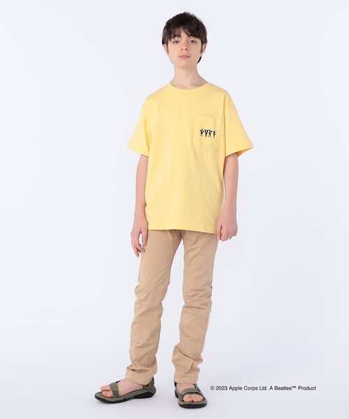 The Beatles(ザビートルズ)の「SHIPS KIDS: 145~160cm /〈家族おそろい〉【THE BEATLES】TEE(Tシャツ/カットソー・キッズ・クリーム/オフホワイト/グレー/ライトブルー/ネイビー・S/145/M/160)」の7枚目の写真