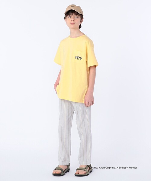 The Beatles(ザビートルズ)の「SHIPS KIDS: 145~160cm /〈家族おそろい〉【THE BEATLES】TEE(Tシャツ/カットソー・キッズ・クリーム/オフホワイト/グレー/ライトブルー/ネイビー・S/145/M/160)」の15枚目の写真