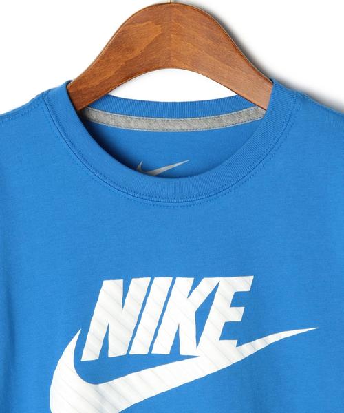 NIKE（ナイキ）の「NIKEロゴTシャツ（Tシャツ/カットソー・キッズ・コバルトブルー/ホワイト・130cm/150cm/140cm）」の4枚目の写真