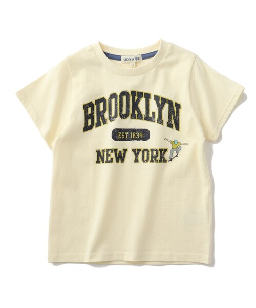 SHOO・LA・RUE（シューラルー）の「◆【110-140cm】BOYアソートプリントTシャツ（Tシャツ/カットソー・キッズ・ブルー/アイボリー/ブラック/黄緑系・14/13/12/11）」の2枚目の写真