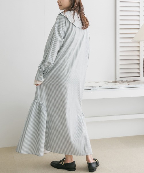 KBF（ケイビーエフ）の「ウェーブカラーワンピース（ワンピース・レディース・ブルー系その他/グレー系その他/ブラック・ONE）」の20枚目の写真