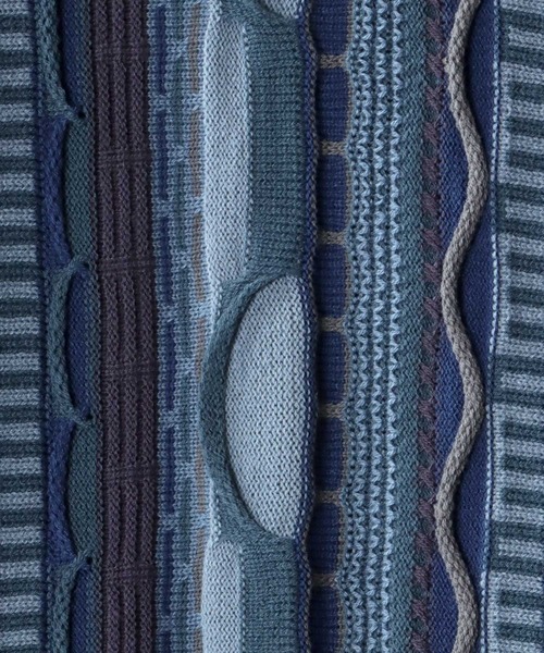 SITRY（シトリー）の「Balloon Sleeve Big silhouette 3D Knit Cardigan/バルーンスリーブ ビッグシルエット 3D  ニット カーディガン/カーデ（カーディガン/ボレロ・メンズ・ベージュ/グレイッシュベージュ/サックスブルー/ブラック/グレー・M/L）」の11枚目の写真