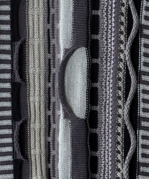 SITRY（シトリー）の「Balloon Sleeve Big silhouette 3D Knit Cardigan/バルーンスリーブ ビッグシルエット 3D  ニット カーディガン/カーデ（カーディガン/ボレロ・メンズ・ベージュ/グレイッシュベージュ/サックスブルー/ブラック/グレー・M/L）」の14枚目の写真